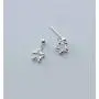 Small Cute Ball Star Dangle Sterling Silver Earrings for Women Teen Girls 925 Cartilage Hypoallergenic Sensitive Ears Hollow Pentagram Drop Dangling Earring Birthday Jewelry Daughter Friend Gift