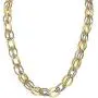 UNY Style Trendy Elegant Vintage Retro Unique Fashion style 2 Tone Double Twist Wire Link Women Short Chain Necklace UNY Style Trendy Elegant Vintage Retro Unique Fashion style 2 Tone Double Twist Wire Link Women Short Chain Necklace