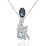 Mermaid Luminous Pendant Necklace for Women Teen Girl Gift Jewelry