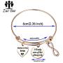 Zuo Bao Mother of The Bride or Groom Adjustable Bangle Wedding Gifts Mothers Gifts Bangle Bouquet