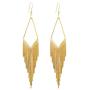SELOVO Fish Hook Fishhoop Dangling Chain Tassel Dangle Earrings