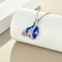 TOUPOP Mom Gifts for Mothers Day 925 Sterling Silver Heart Crystal Pendant Necklace Jewelry Gifts for Women Girls Mom Daughter Sisters Friends Birthday Mothers Day