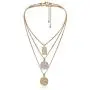 Dainty Multilayer Chain Necklace Gold Plated Lucky Evil Eye Pearl Cross Moon Star Lightning Link Necklace Jewelry for Women Dainty Multilayer Chain Necklace Gold Plated Lucky Evil Eye Pearl Cross Moon Star Lightning Link Necklace Jewelry for Women