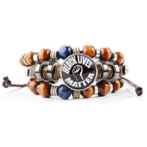 SUNSH Black Lives Matter Bracelets For Women Men BLM Leather Multilayer Adjustable Cuff Bangle Girls Boys Family Friendship Infinity Love Jewelry Gift SUNSH Black Lives Matter Bracelets For Women Men BLM Leather Multilayer Adjustable Cuff Bangle Girls Boys Family Friendship Infinity Love Jewelry Gift
