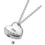 GISUNYE Cremation Urn Necklace for Ashes Urn Jewelry,Forever in My Heart Carved Locket Stainless Steel Keepsake Waterproof Memorial Pendant for mom & dad with Filling Kit (Son)…