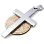 Jstyle Jewelry Mens Simple Cross Necklace Stainless Steel Pendant for Women 24 Inch