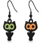 Cute Owl Bird Hook Earrings Halloween Christmas Earrings Gifs Delicate Fashion Black Owl Hook Dangle Tassel Drop Earring Animal Owl Lovers Jewelry Christmas Gifs for Women