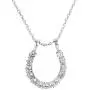 EVER FAITH 925 Sterling Silver Cubic Zirconia Elegant Horseshoe Pendant Necklace Chain Italty Clear EVER FAITH 925 Sterling Silver Cubic Zirconia Elegant Horseshoe Pendant Necklace Chain Italty Clear