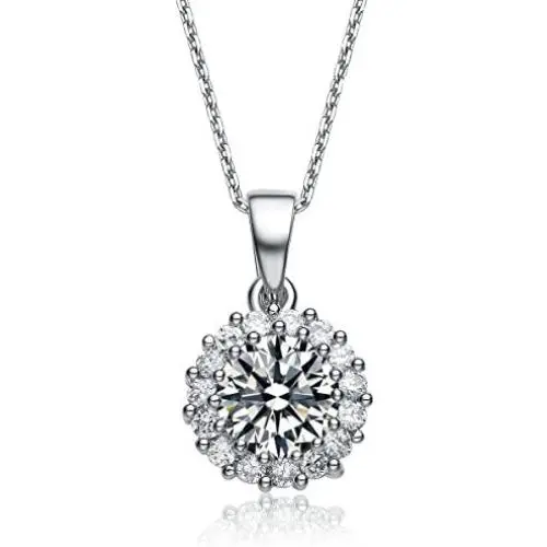 LUX AND GLAM Round-Cut Cubic Zirconia Halo Collection Stud Earring, Drop Earrings, Pendant Necklace, Necklace and Earring Jewelry Sets LUX AND GLAM Round-Cut Cubic Zirconia Halo Collection Stud Earring, Drop Earrings, Pendant Necklace, Necklace and Earring Jewelry Sets