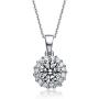 LUX AND GLAM Round-Cut Cubic Zirconia Halo Collection Stud Earring, Drop Earrings, Pendant Necklace, Necklace and Earring Jewelry Sets