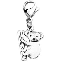 Gzrlyf Koala Charms for Jewelry Making Koala Bear Clip On Charm Koala Gifts for Koala Lovers