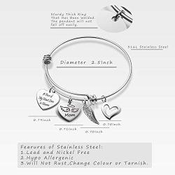 Memorial Bracelet in Memory of Dad Mom Sympathy Gift A Piece of My Heart Lives in Heaven Loss Jewelry for Her