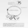 Memorial Bracelet in Memory of Dad Mom Sympathy Gift A Piece of My Heart Lives in Heaven Loss Jewelry for Her