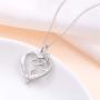 Inspirational Jewelry Sterling Silver She Believed She Could So She Celtic Did Love Heart Necklace,18''