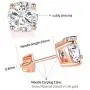 6 Pairs 14K Yellow Gold Plated Round Cut Clear Cubic Zirconia Stud Earring Pack 6 Pairs 14K Yellow Gold Plated Round Cut Clear Cubic Zirconia Stud Earring Pack