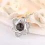 Inf-way I Love You Necklace, 925 Sterling Silver 100 Languages Projection on Round Onyx Pendant Loving Memory Collarbone Necklace 1 Pcs Inf-way I Love You Necklace, 925 Sterling Silver 100 Languages Projection on Round Onyx Pendant Loving Memory Collarbone Necklace 1 Pcs