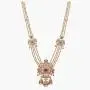 Tarinika Myra Gold-Plated Indian Jewelry Set with Long Necklace and Earrings - White Red Green Tarinika Myra Gold-Plated Indian Jewelry Set with Long Necklace and Earrings - White Red Green