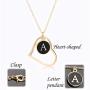 OMAIGAR A-Z 26 Initial Necklaces for Women, 16K Gold Plated Name Personalized Necklace with Dainty Love Heart, Ideal Jewelry Toys Gift for Teen Girls or Daily Wear