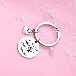 TzrNhm Blossom You Put The Great in Great Grandma Bangle Bracelet Keychain Gifts for Grandmother