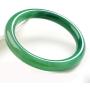 HSUMING Jade Bangle Bracelets for Women, Classical Chinese Style Ink Green Agate Jade Bangles