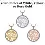 Shema Partial Prayer Pendant Necklace 17mm, Sterling Silver & Gold Plated w/Swarovski Zirconia CZ Shema Partial Prayer Pendant Necklace 17mm, Sterling Silver & Gold Plated w/Swarovski Zirconia CZ