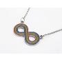 GuDeKe Rainbow Gay Pride LGBT Infinity Necklace Pendant Gift for Men/Women