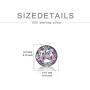TOUPOP Flamingo Gifts for Women s925 Sterling Silver Flamingo Pendant Necklace with Circle Purple Crystal Jewelry Gifts for Women Mom Girls Birthday Mothers Day