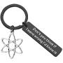KEYCHIN The Big Bang Theory TV Show Jewellery Dont You Think If I were Wrong Id Know It Keychain with Linear Atom TBBT Fans Gifts