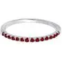 Dazzlingrock Collection 14K Round Gemstone Ladies Bridal Stackable Wedding Band 1/4 CT, White Gold