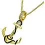 VANAXIN Nautical Anchor Necklace Pendants Pirate Navy Anchor Necklaces 24 inch Gold Chain Hip Hop Jewelry(JNR11131)