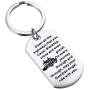 FUSTMW Truck Driver Gifts Keychain May Your Guardian Angel Ride with You Drive Safe Key Chain Long Distance Relationship Gift for Trucker Wife Couple Gifts for Him