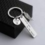 Gzrlyf I Carry You in My Heart Keychain Mom Dad Memorial Gifts for Daughter Son