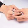 King Will Classic Stainless Steel Mens Wedding Ring Original Color Chains inlay Retro Style Comfort Fit