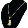 putouzip Mens 18K Gold Plated CZ Fully Iced Out Cartoon 316L Stainless Steel Pendant putouzip Mens 18K Gold Plated CZ Fully Iced Out Cartoon 316L Stainless Steel Pendant