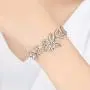 mecresh Flower Teardrop Earring and Bracelets Silver/Gold/Champagne Bridal Jewelry Sets for Women mecresh Flower Teardrop Earring and Bracelets Silver/Gold/Champagne Bridal Jewelry Sets for Women