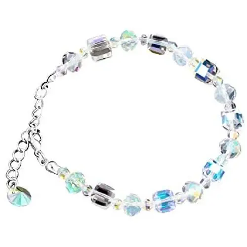 Charms AB Multi Colored Crystal Beaded Strand Bracelet Teacher Gifts Jewelry Gifts for Women Teen Girls Y939 Charms AB Multi Colored Crystal Beaded Strand Bracelet Teacher Gifts Jewelry Gifts for Women Teen Girls Y939