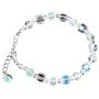 Charms AB Multi Colored Crystal Beaded Strand Bracelet Teacher Gifts Jewelry Gifts for Women Teen Girls Y939