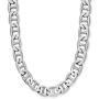 Savlano 925 Sterling Silver 12mm Italian Solid Flat Mariner Link Chain Necklace for Men & Women - Made in Italy Comes Gift Box (12mm)