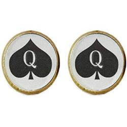 Queen of Spades Earrings , Jewelry, Charm Jewelry Friend Gift