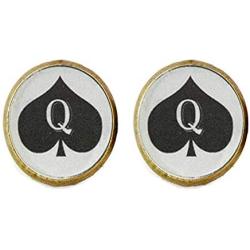 Queen of Spades Earrings , Jewelry, Charm Jewelry Friend Gift