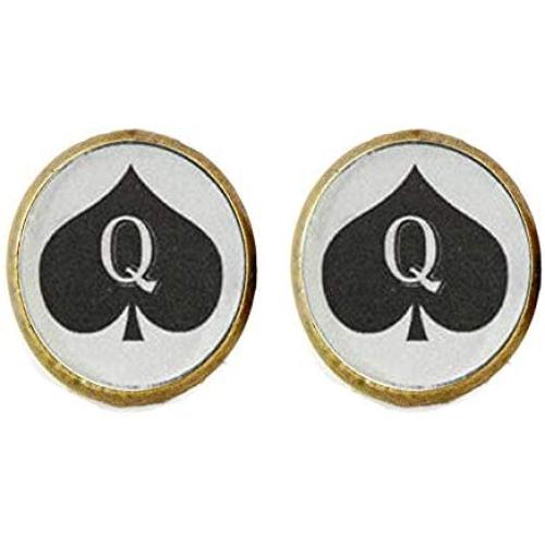 Queen of Spades Earrings , Jewelry, Charm Jewelry Friend Gift