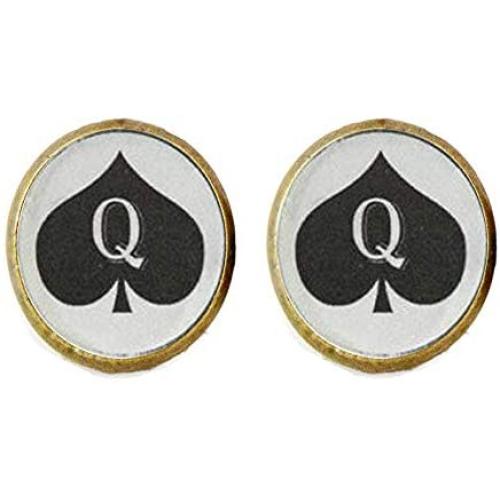 Queen of Spades Earrings , Jewelry, Charm Jewelry Friend Gift