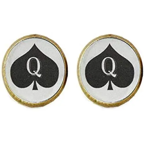 Queen of Spades Earrings , Jewelry, Charm Jewelry Friend Gift Queen of Spades Earrings , Jewelry, Charm Jewelry Friend Gift