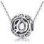 925 Sterling Silver with Cubic Stones, Complete A~Z Gift Options Alphabet Charm Letter Beads fit Pandora European Bracelets