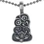 Maori Hawaiian Polynesian Saipanese Tribal Jewelry Hei Tiki Minky Monkey protection Amulet Pewter Unisex Mens boys Pendant Necklace Charm for men boys w Silver Ball Chain Maori Hawaiian Polynesian Saipanese Tribal Jewelry Hei Tiki Minky Monkey protection Amulet Pewter Unisex Mens boys Pendant Necklace Charm for men boys w Silver Ball Chain