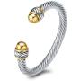 UNY Fashion jewelry Brand Cable Wire Retro Antique Bangle Elegant Beautiful Valentine Mothers day Gift