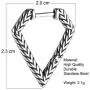 HZMAN Bike Punk Stainless Steel Triangle Shape Design Hoop Earrings,Christmas Thanksgiving New Year Wedding Gift
