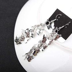 Butterfly Earrings for Women Jewelry, Long Flying Butterfly Tassels Dangle Elegant Earrings