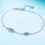 TONGZHE Blue Evil Eye Hamsa Hand Bracelet in Sterling Silver 925 with Cubic Zirconia CZ and 7''+1.5'' Cable Chain TONGZHE Blue Evil Eye Hamsa Hand Bracelet in Sterling Silver 925 with Cubic Zirconia CZ and 7''+1.5'' Cable Chain