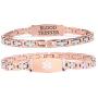 linnalove Lady Medical Alert id Bracelets-Stainless Steel Medical Bracelets for Women-7.5''